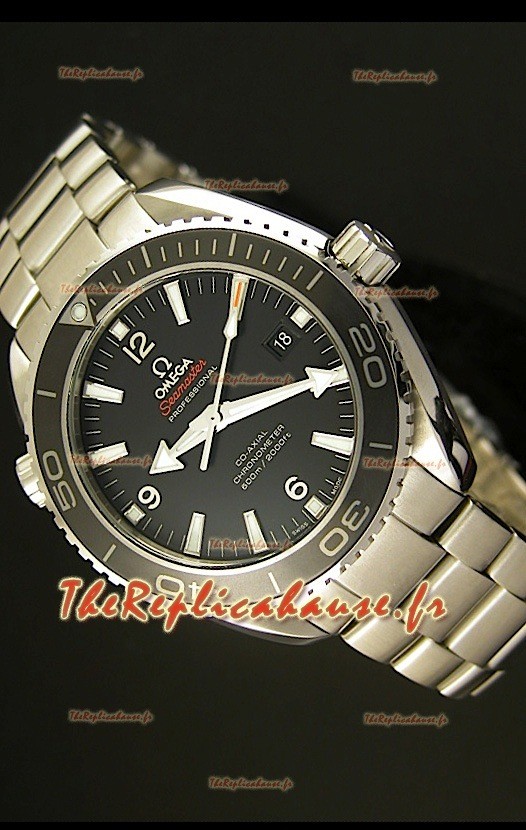 Montre suisse en CÉRAMIQUE 45mm Omega Seamaster Planet Ocean - Réplique miroir 1:1