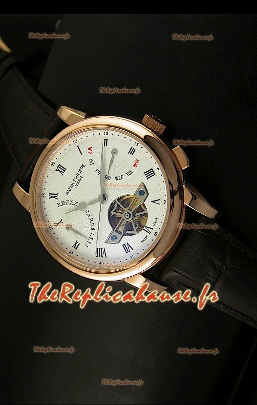 Montre automatique Patek Philippe Grand Complications Tourbillon en or rose