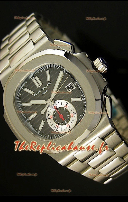 Réplique de montre suisse Patek Philippe Nautilus 5980 Chronograph - Réplique miroir 1:1