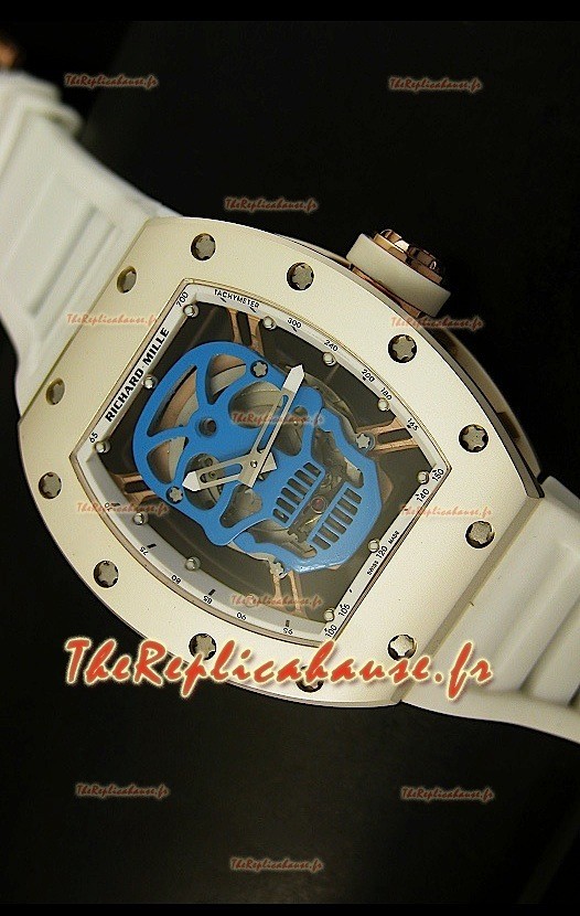Réplique de montre suisse Richard Mille RM052 Skull Tourbillon dans boîtier en céramique