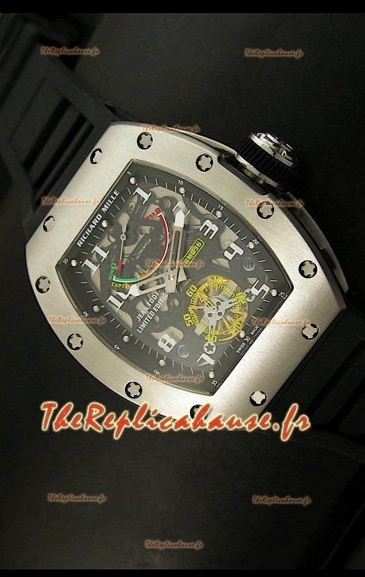 Réplique de montre suisse Richard Mille RM002 Power Reserve Tourbillon avec boîtier acier