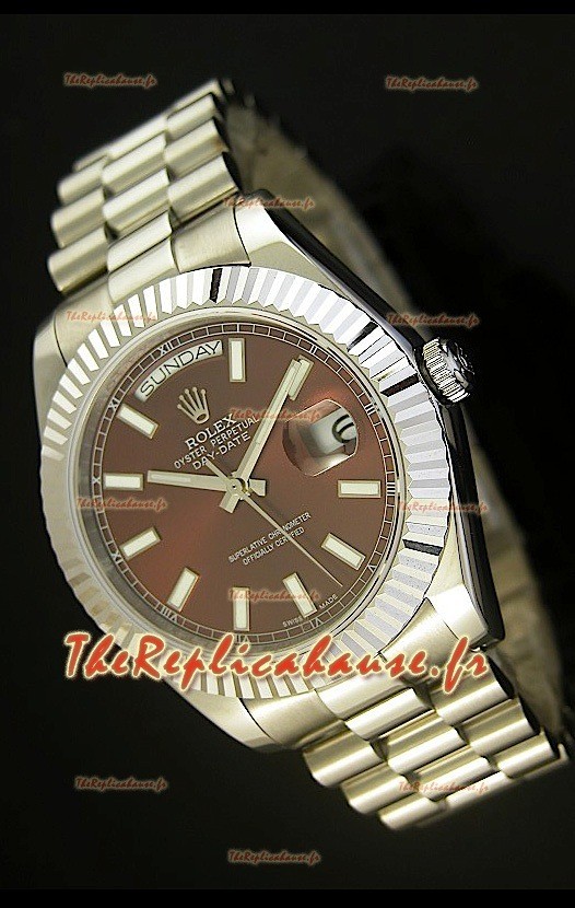 Réplique de montre suisse Rolex Day Date II 41MM - Cadran vert - Réplique de montre miroir 1:1 