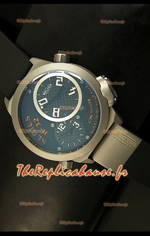 Réplique de montre japonaise Welder K23 Duo Side dans boîtier acier inxoydable