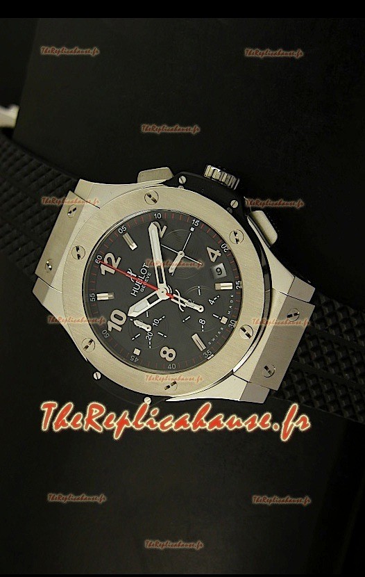 Montre suisse avec revêtement acier inoxydable Hublot Big Bang 41mm - Réplique miroir 1:1 