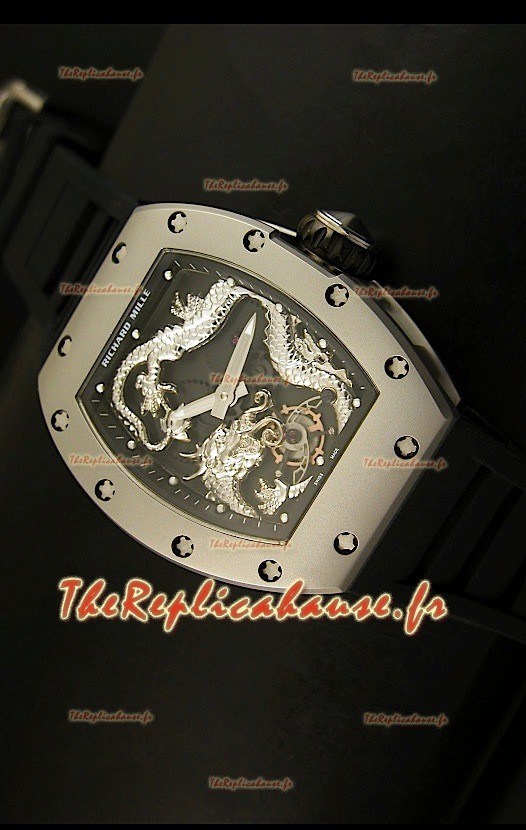 Réplique de montre suisse Richard Mille RM057 Tourbillon Jackie Chan avec boîtier en titane
