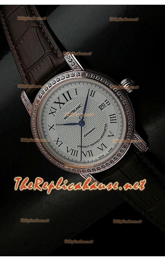 Mont Blanc Suisse Automatic Montre en Jaune Or