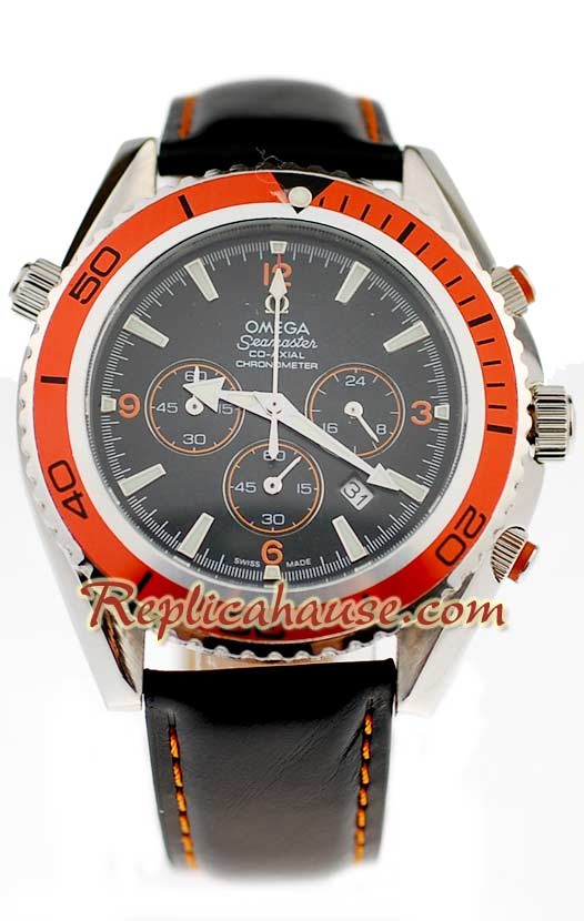 Omega Seamaster - Planet Ocean Leather Montre