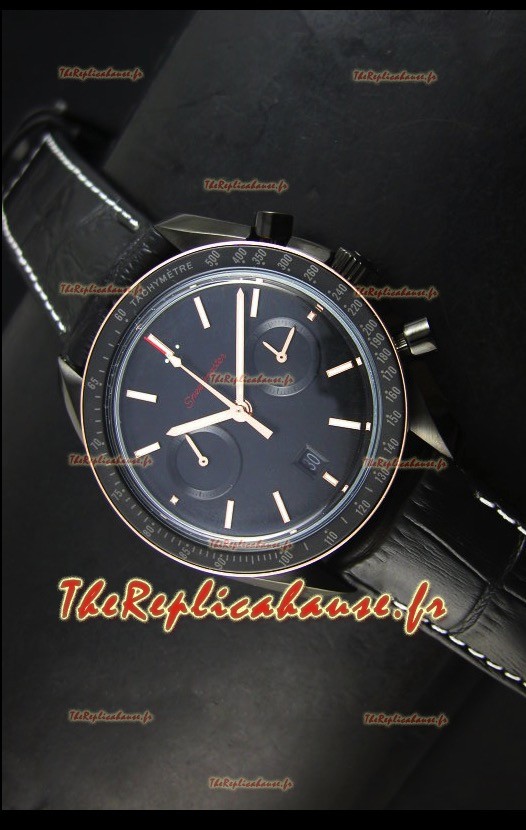 Omega Speedmaster Dark Side of the Moon - Montre suisse noire - Réplique miroir 1:1
