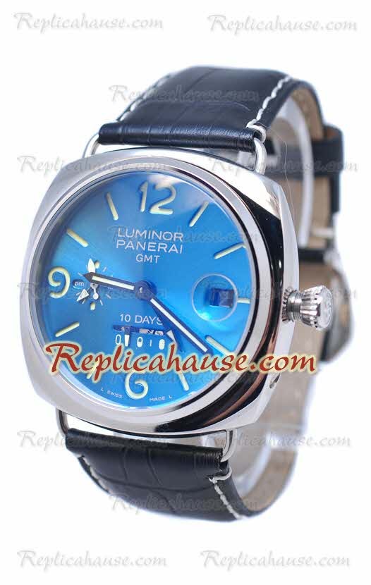 Panerai Radiomir GMT 10 Days Suisse Montre Blue Face