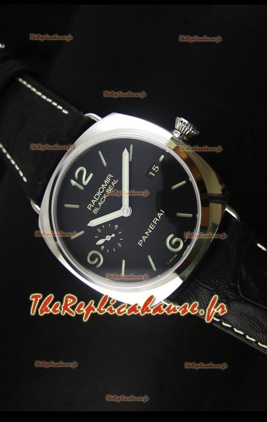 Montre suisse Panerai Radiomir PAM388 Black Seal - Édition miroir 1:1 avec mouvement P.9000