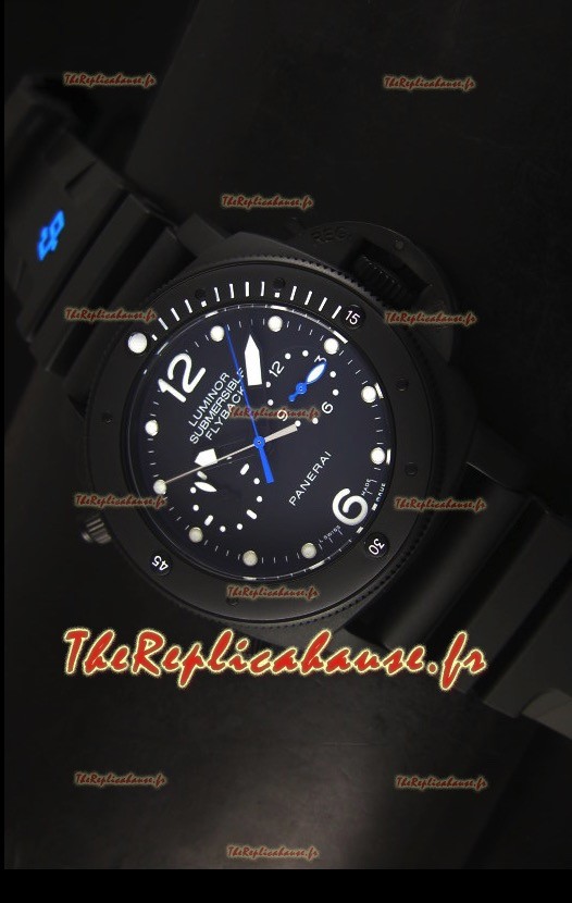 Réplique de montre japonaise Panerai Luminor Submersible PAM615 Flyback