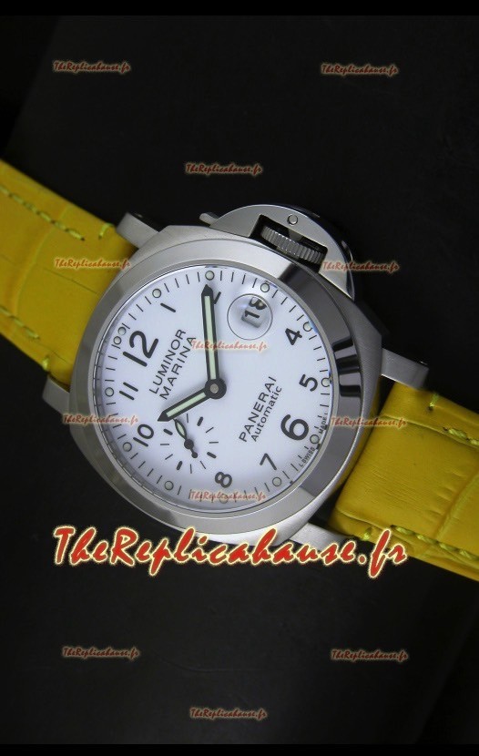 Montre suisse Panerai Luminor Marina PAM49 40MM - Bracelet jaune