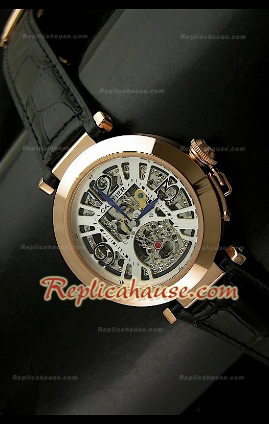 Cartier Pasha Skeleton Montre Femmes de Cadran en Or