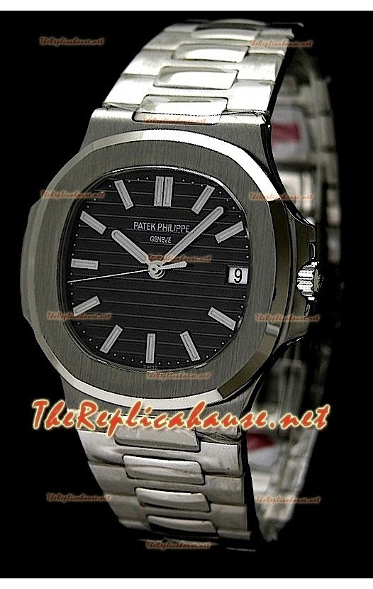 Patek Philippe Nautilus Jumbo Suisse Montre De Replique - Noir Cadran