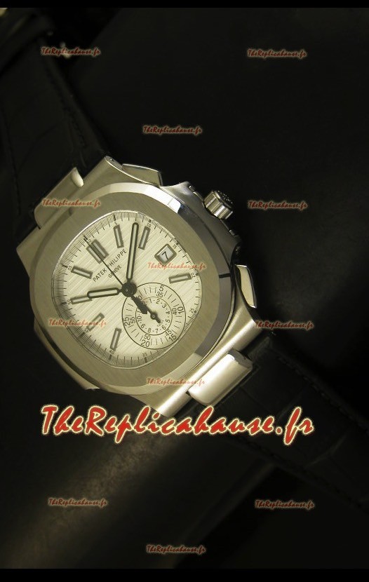 Patek Philippe Nautilus 5980 avec bracelet noir - Réplique miroir ultime 1:1