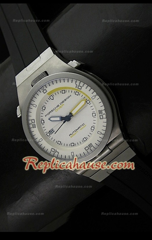 Porsche Design Diver Montre Bracelet Montre Titane de Bracelet en Caoutchouc Réplique Suisse 