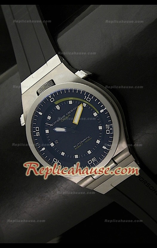Porsche Design Diver Montre Bracelet Montre Titane de Bracelet en Caoutchouc Réplique Suisse 