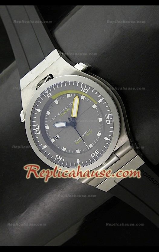 Porsche Design Diver Montre Bracelet Montre Titane de Bracelet en Caoutchouc Réplique Suisse 