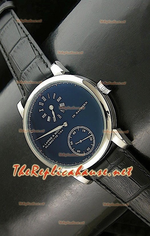 Alange Sohne Japanaese Automatic Replica Montre Cadran Noir