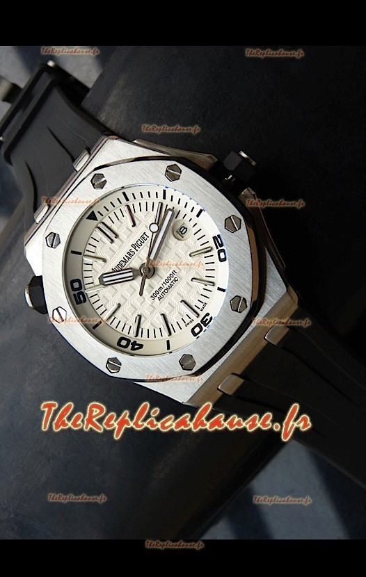 Audemars Piguet Scuba Copie Montre Japonaise Cadran Blanc