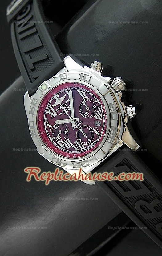 Breitling Chronomat B01 Swiss Montreavec Cadran de Vin - 1:1 Mirror Replica