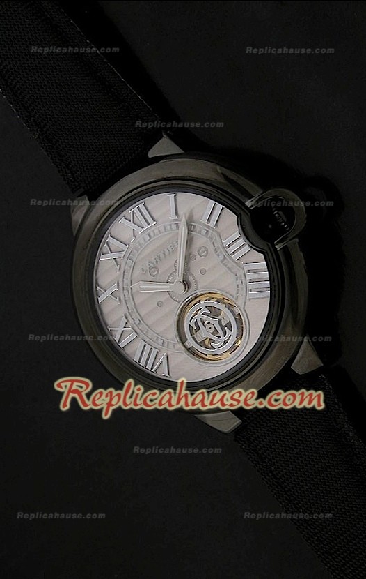 Ballon De Cartier Tourbillon Japanese Montre avec Boîtier de PVD
