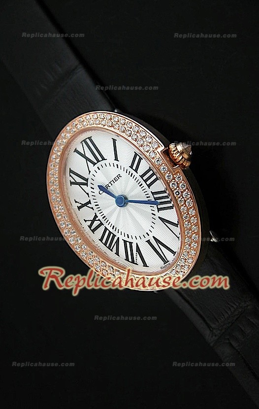 Cartier Baignoire Femmes Replica Montre en Or Rose 