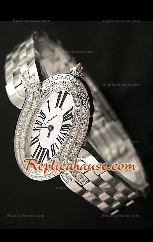 Delices De Cartier Femmes Replica Montre avec Diamants