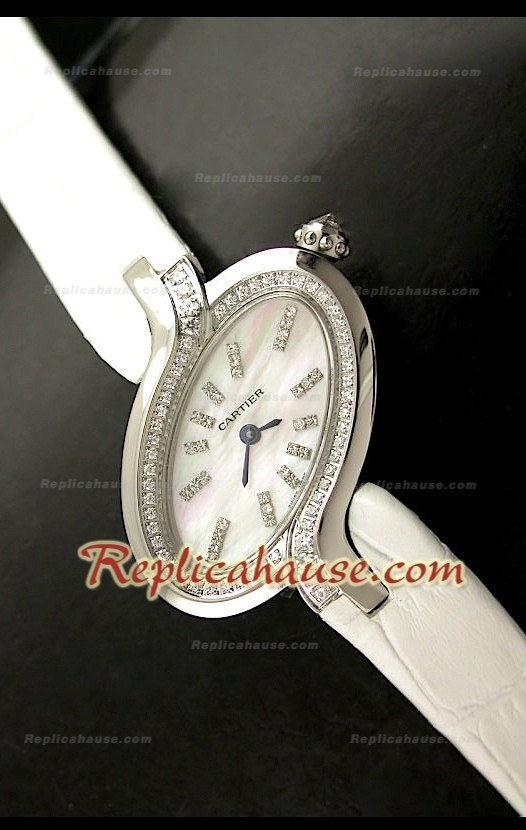 Delices De Cartier Femmes Replica Montre avec Cadran Nacré