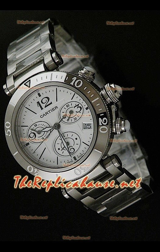 Cartier Pasha Seatimer Replica Montre - Boîtier Suisse avec Mouvement Japonais