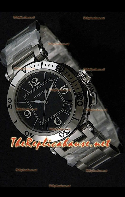 Cartier Pasha Seatimer Replica Montre - Boîtier Suisse avec Mouvement Japonais