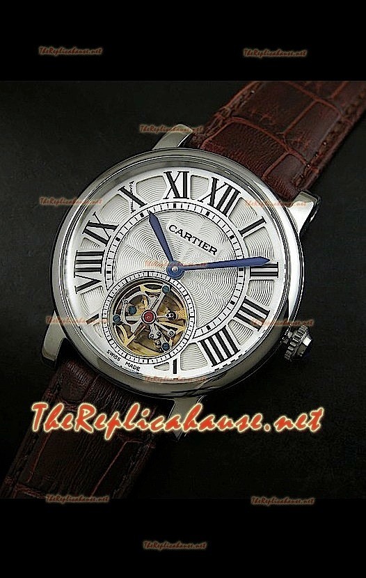 Cartier Calibre Japanese Tourbillon Montre Bracelet Marron