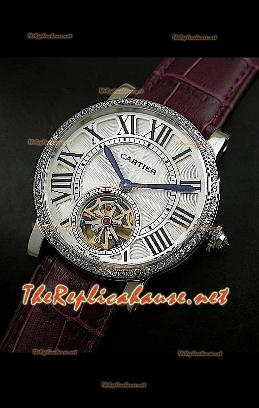 Cartier Calibre Japanese Tourbillon Montre Bracelet Violet