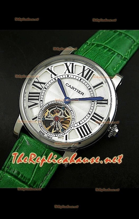 Cartier Calibre Japanese Tourbillon Montre Bracelet Vert