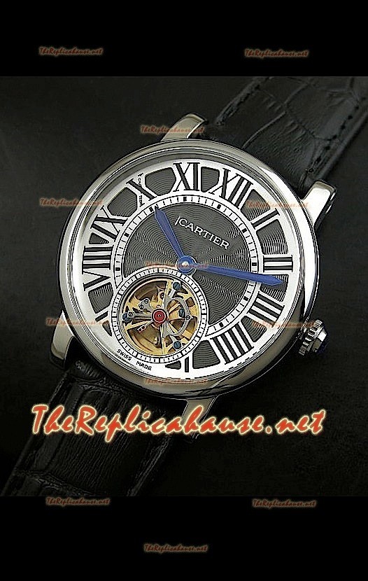 Cartier Calibre Japanese Tourbillon Montre Bracelet Noir