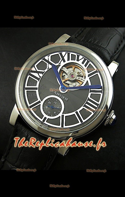 Ballon de Cartier Tourbillon volant Reproduction Montre Japonais - Boitier Acier