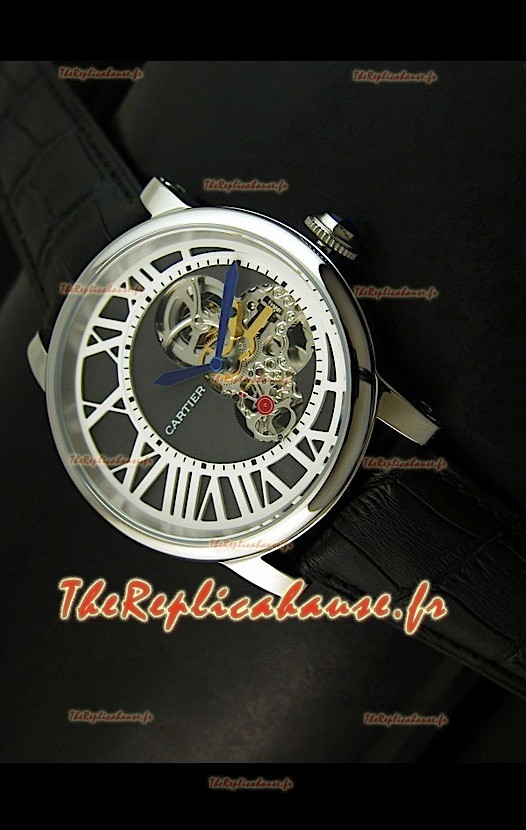 Rotonde De Cartier Cadran Love Reproduction Montre Japonaise - Boitier Acier Inoxydable