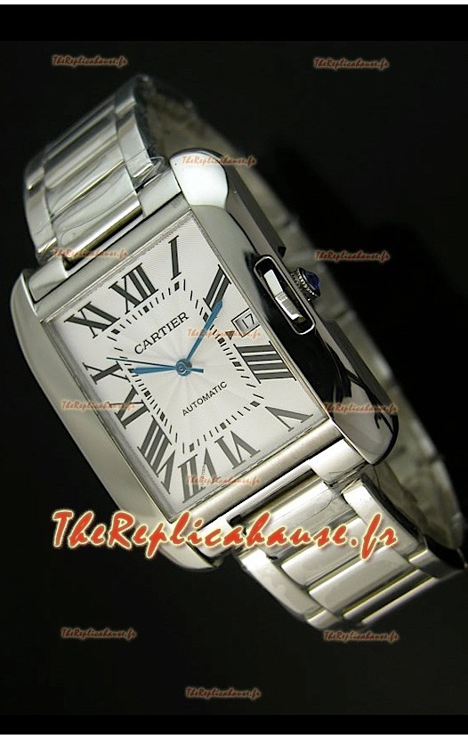 Cartier Tank Reproduction Montre Suisse dans Boitier en Acier Inoxydable