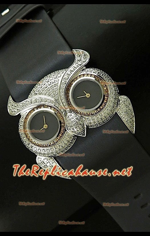 Chopard Animal World Femmes Owl Montre en Acier Inoxydable