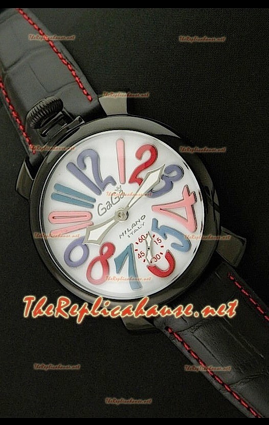 GaGa Milano Manuale Montre avec Boîtier PVD - 48 mm