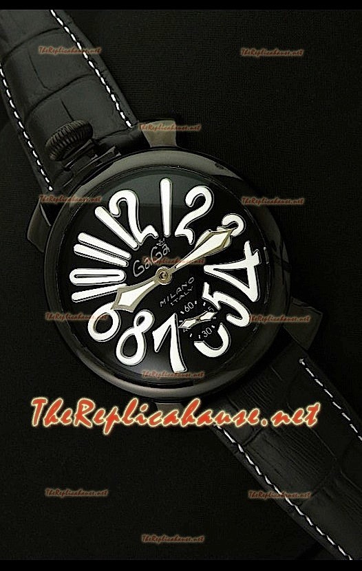 GaGa Milano Manuale Montre avec Boîtier PVD - 48 mm