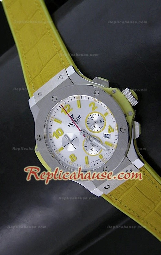 Hublot Big Bang Swiss Quartz Montre - 38MM en Jaune