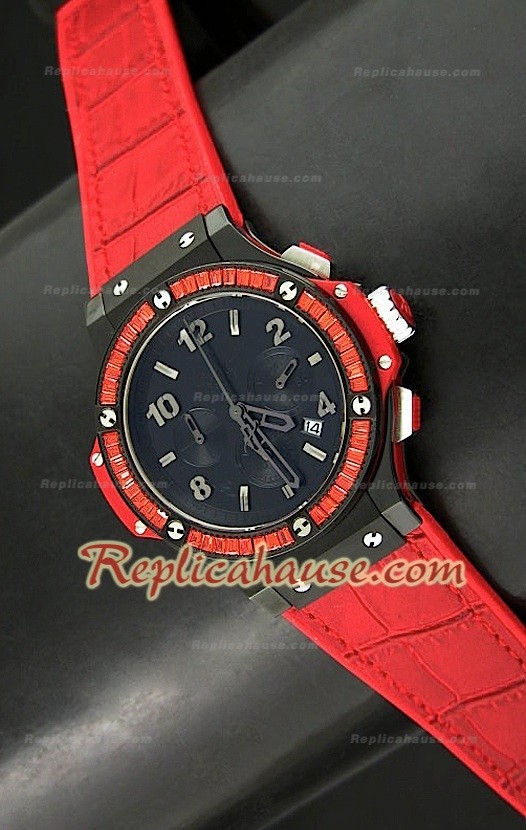 Hublot Big Bang Tutti Frutti Quartz Montreen Rouge - 38MM