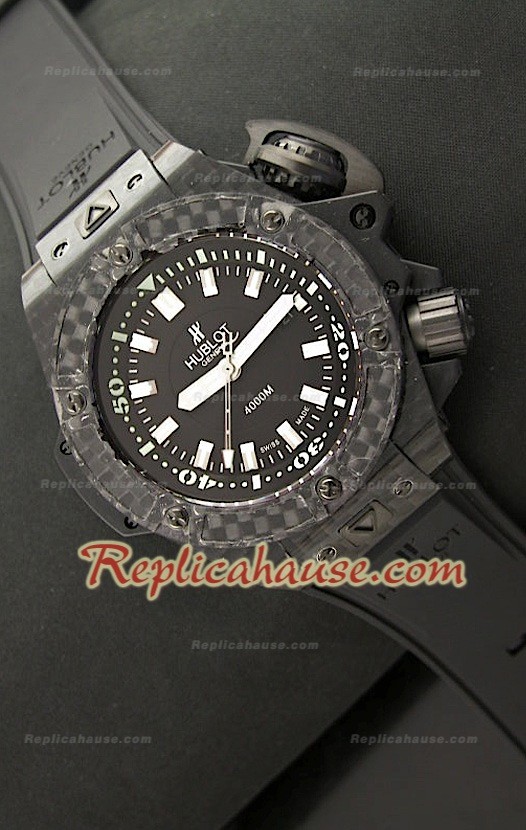 Hublot Big Bang Diver 4000M Japanese Montre en Carbone