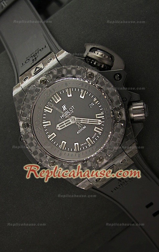 Hublot Big Bang King Diver 4000M Swiss Montre en Carbone