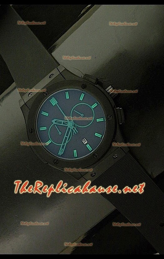 Hublot Vendome Chronograph PVD Japanese Montre - Repères Verts