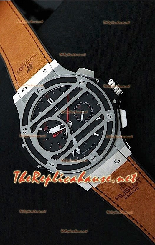 Hublot Big Bang Chukker Bang Montre Suisse en Acier Inoxydable
