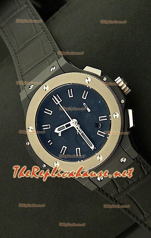 Hublot Big Bang "ICE BANG" Montre Suisse - Mouvement Révisé de Réplique à l’Authentique 1 sur 1