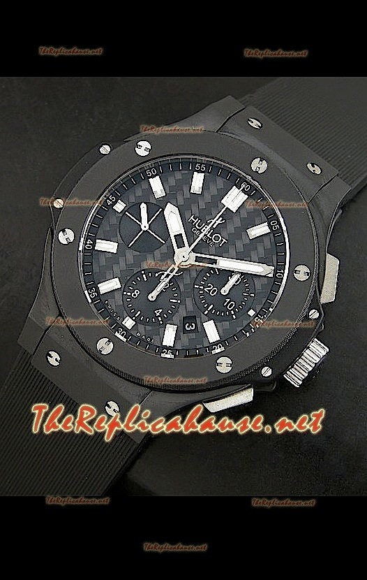 Hublot Big Bang Montre de Boîtier Céramique Cadran Carbone - 1:1 Mirror Ultimate Replica 