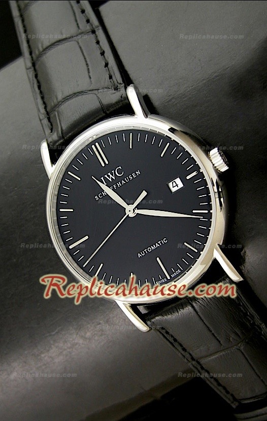 IWC Portofino ETA 2892 Swiss Replica Montre avec Cadran Noir